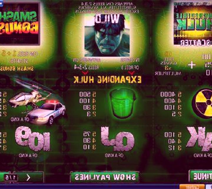 The Incredible Hulk slot