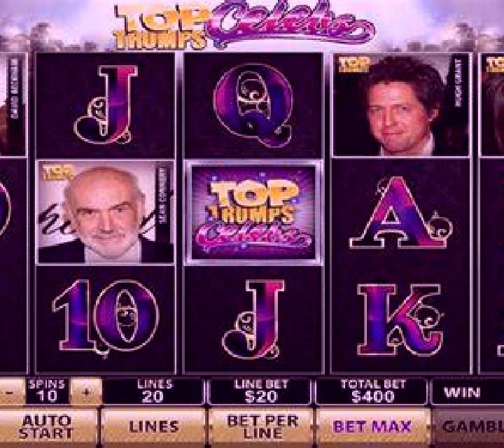 Top Trumps Celebs slot
